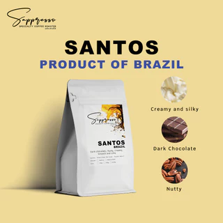 เมล็ดกาแฟคั่ว Brazil Santos