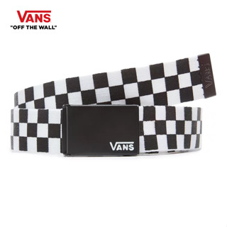 VANS LONG DEPSTER WEB BELT BLACK-WHITE CHECK เข็มขัด