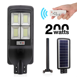 Solar lights 200Wไฟโซล่า ไฟสปอตไลท์ กันน้ำ ไฟ Solar Cell ใช้พลังงานแสงอาทิตย์ โซลาเซลล์ ไฟถนนเซล streetlight TJF