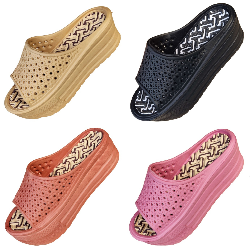 ผลิตในไทย WOOQ SOFT6 รองเท้าแตะเสริมส้น พื้นนุ่มมาก เบาเหมือนไม่ใส่ ส้นสูง 4 ซม. ขนาด 36-41