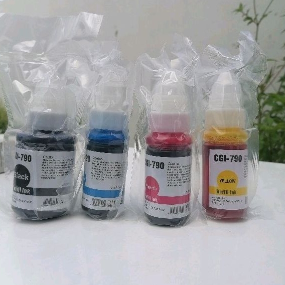 790BK / GI-790C / GI-790M / GI-790Y​ คมชัด​ รับประกัน​ 100%หมึกเติมเทียบเท่า Canon G2010/G3010