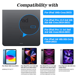 GOOJODOQ Thai คีย์บอร์ด พร้อมหน้าจอ LCD สําหรับ IPad Pro 11 Pro 12.9 Air5 Air4 Air6 11" 13" 2024