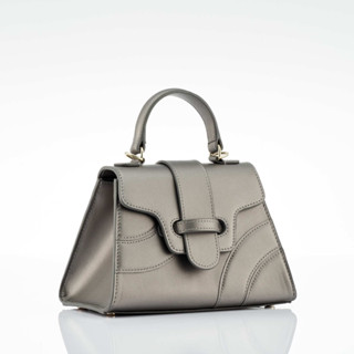 XOTIQUE Emily Metallic Silver Leather