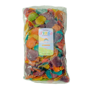 ข้าวเกรียบปลา สูตรเรนโบว์ ข้าวเกรียบสีรุ้ง 500 กรัม ข้าวเกรียบดิบ