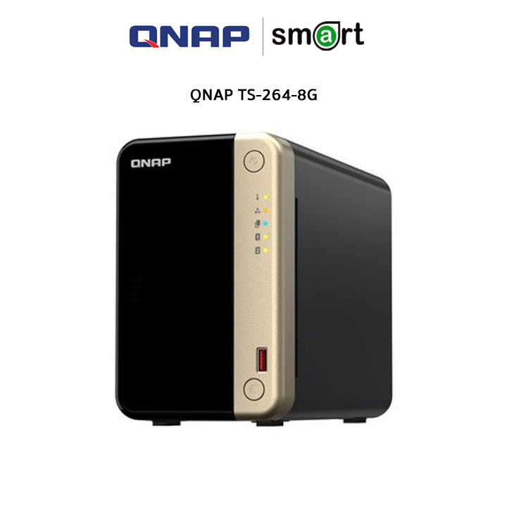 QNAP TS-264-8G -2Bay อุปกรณ์จัดเก็บข้อมูลบนเครือข่าย