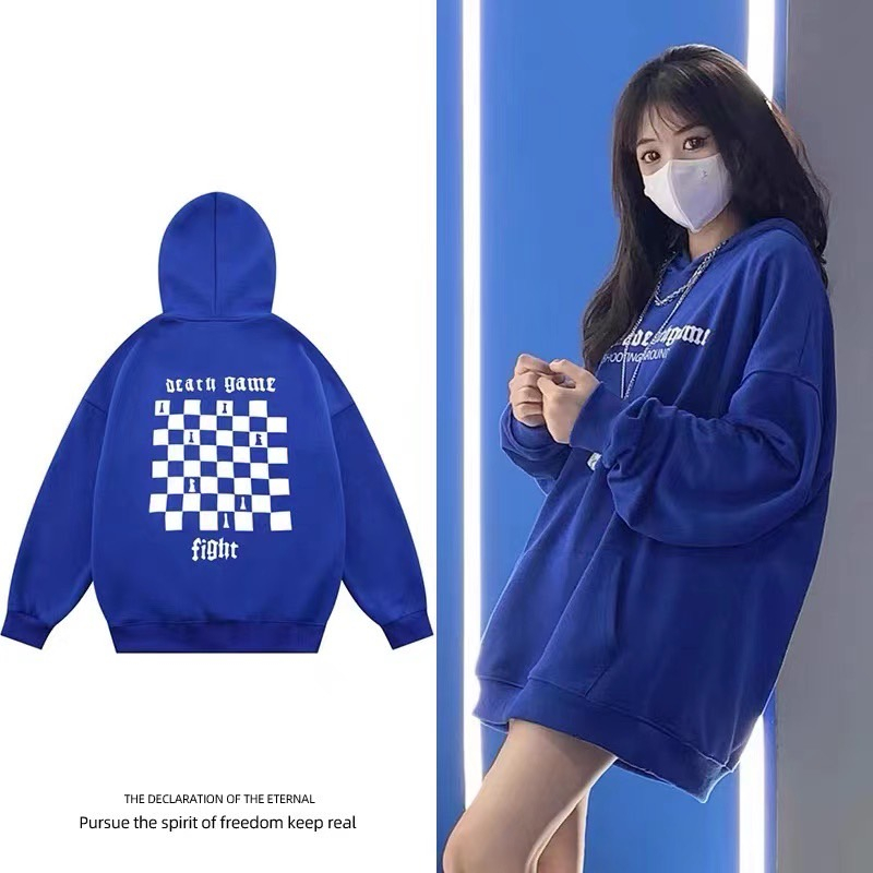 #106-เสื้อฮุ้ดลายใหม่ ฮุ้ดลายอังกฤษ หญิงชายใส่ได้คะ เสื้อกันหนาว พร้อมส่งที่ไทย