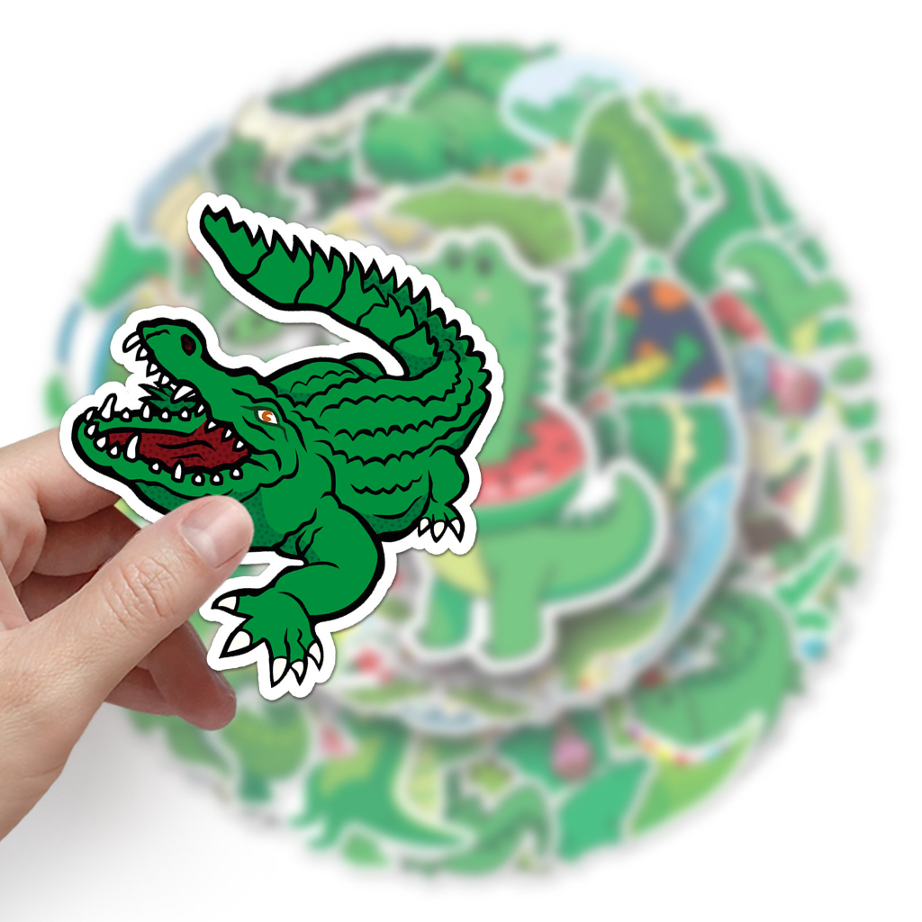 พร้อมส่ง จระเข้ Crocodile ยูนิคอร์น หมู เพนกวิน ชิบะอินุ ฮัสกี้ Cute animal 50แผ่น STICKER กันน้ำ สติ๊กเกอร์ ใช้ซ้ำได้ ราคา ถูกที่สุด ดีลบีเคเค แกลเลอรีภาพที่ 8