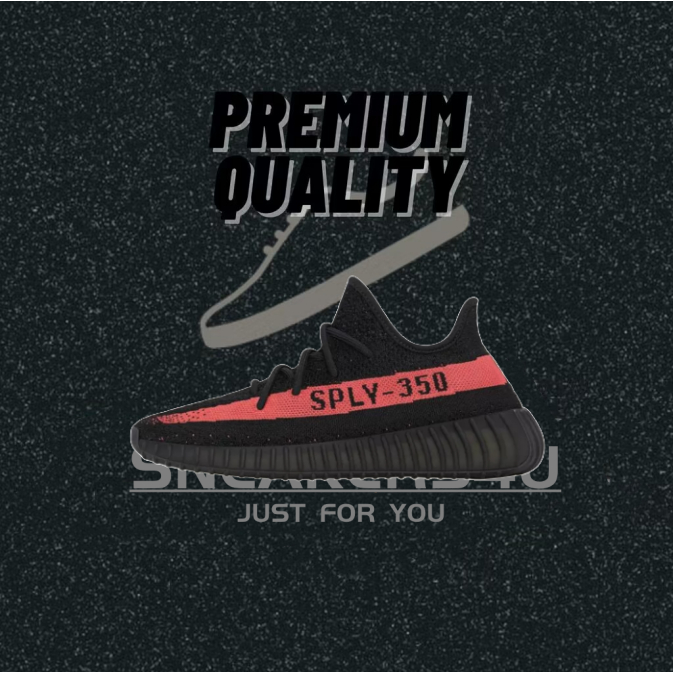 adidas originals Yeezy Boost 350 V2 Core Black Red (ของแท้ 100 % )