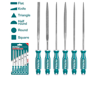 Total ตะไบอเนกประสงค์ มินิ 6 ตัวชุด ขนาด 3 x 140 มม. รุ่น THT91462 ( Mini File Set ) ตะไบเหล็ก