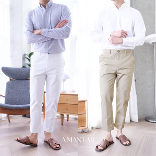 [ไซส์ 28-30] กางเกงขาเต่อ ผู้ชาย กางเกง 5 ส่วน KOREAN PANTS กางเกงสแล็ค ชาย