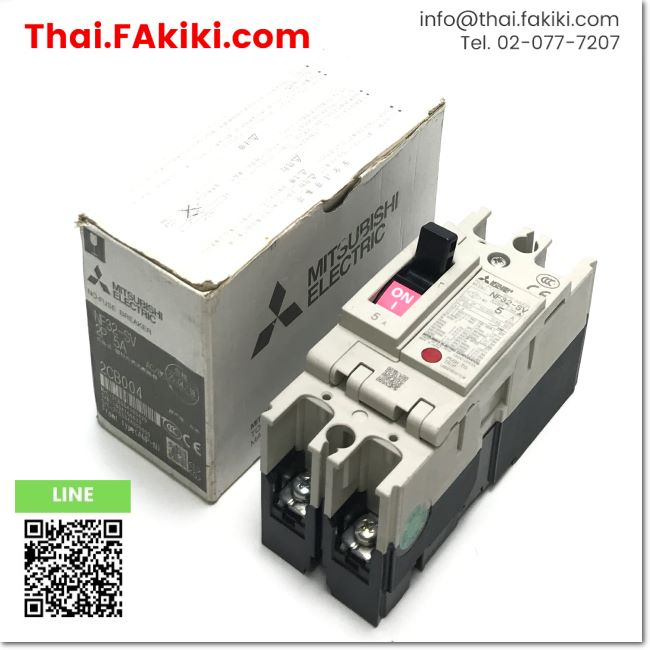 มือสองพร้อมส่ง, (C)Used, NF32-SV No-Fuse Breaker, เบรกเกอร์โนฟิวส์ สเปค 2P 5A, MITSUBISHI (66-005-18