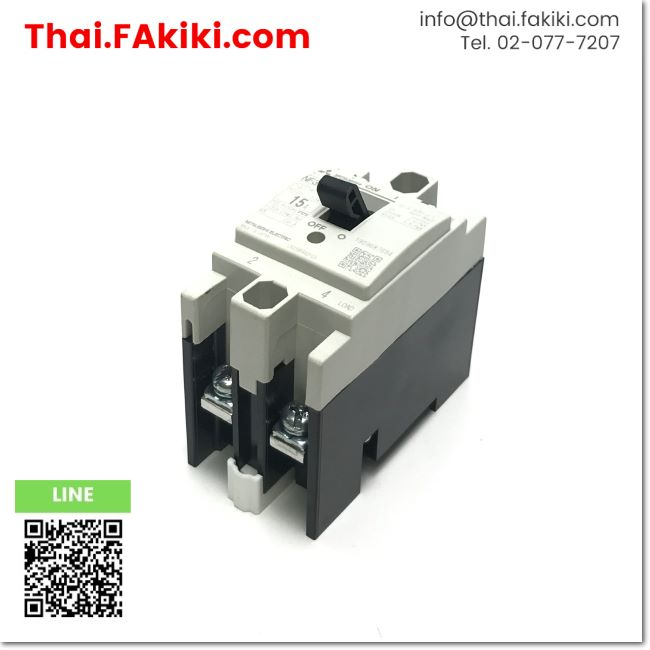 มือสองพร้อมส่ง, (C)Used, NF30-FA No Fuse breaker, เบรกเกอร์โนฟิวส์ สเปค 3P 15A, MITSUBISHI (66-006-8