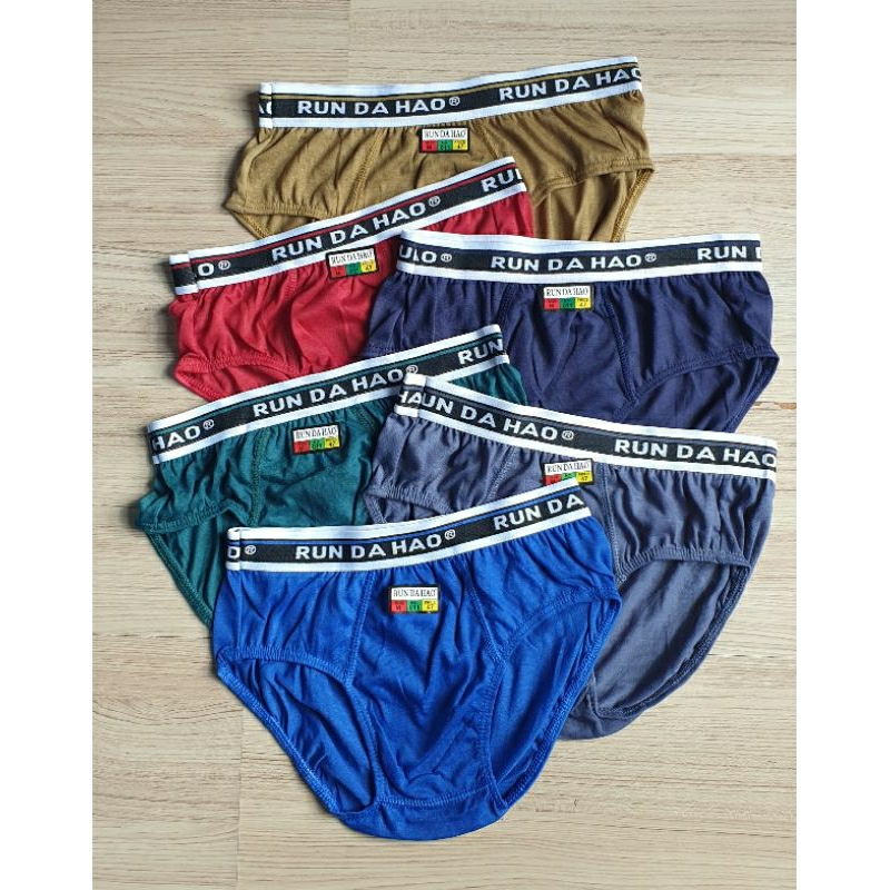 กางเกงในชาย ขาเว้า ขอบโชว์ คละสี (Size M L XL)