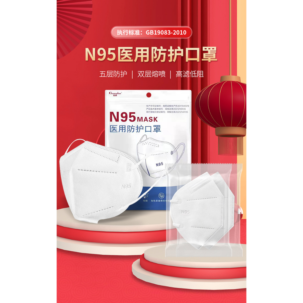 N95 maskหน้ากาก N95ระบายอากาศได้ดี กันฝุ่น และกันไวรัส