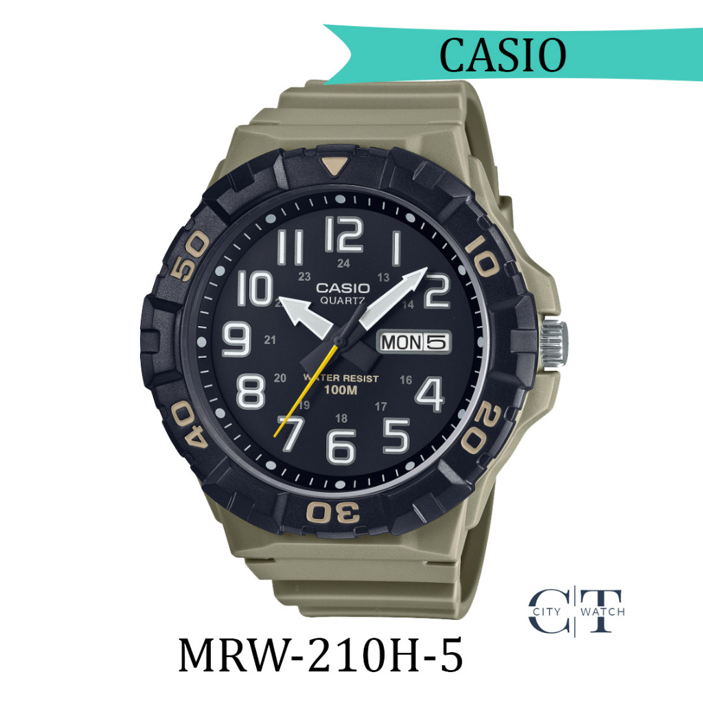 ของแท้มีรับประกัน 1 ปี นาฬิกา casio รุ่น MRW-210H คิงไซส์