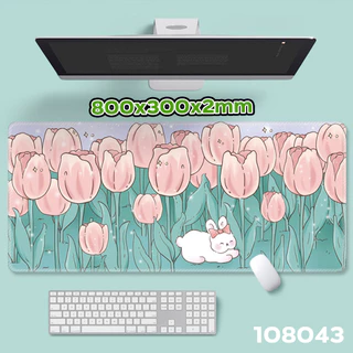 แผ่นรองเมาส์ ขนาดใหญ่ 80X30 cm ลายสวย เท่ น่ารัก สีหวานๆ เกมส์มิ่ง Gaming MousePad 🌈