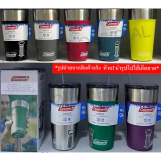 แก้วเปิดชวดได้ Coleman Brew Insulated Stainless Steel Tumbler ออนซ์แก้วสแตนเลสเก็บความเย็น แถมหลอด