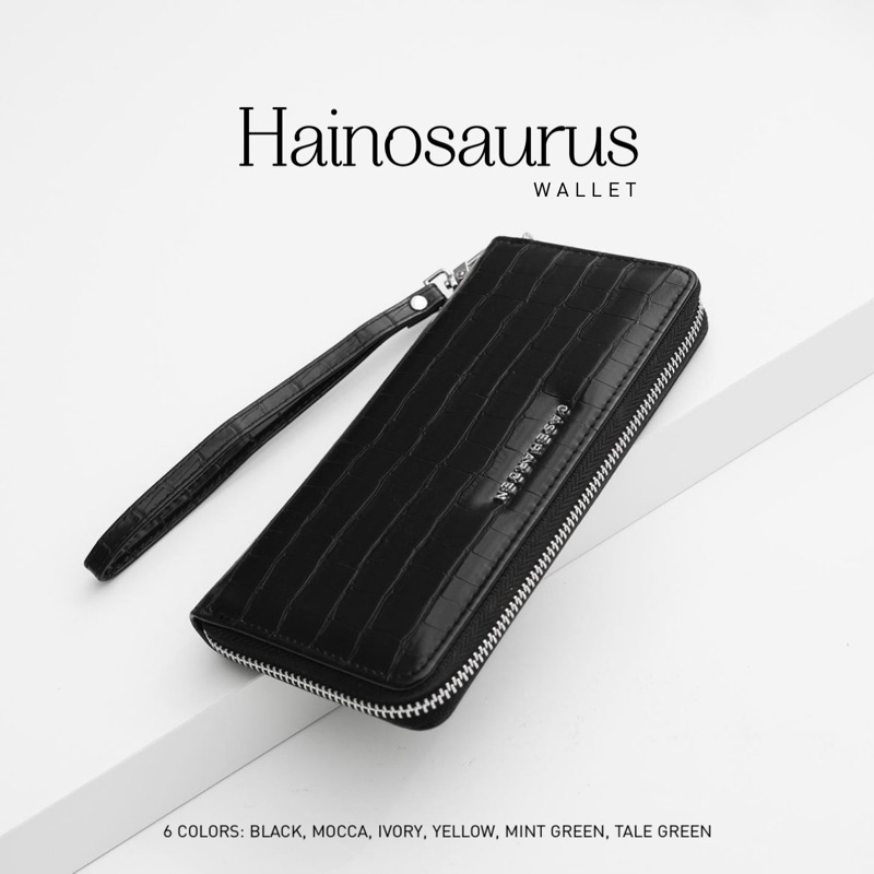 (ใส่โค้ด:13DD25 ลด150.-) Hainosaurus Wallet กระเป๋าสตางค์ใบยาวซิปรอบ