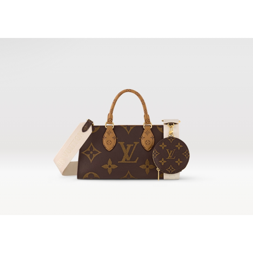 Louis vuitton แท้ กระเป๋าผู้หญิง LV women's bag vintage printed classic small handbag classic color crossbody bag