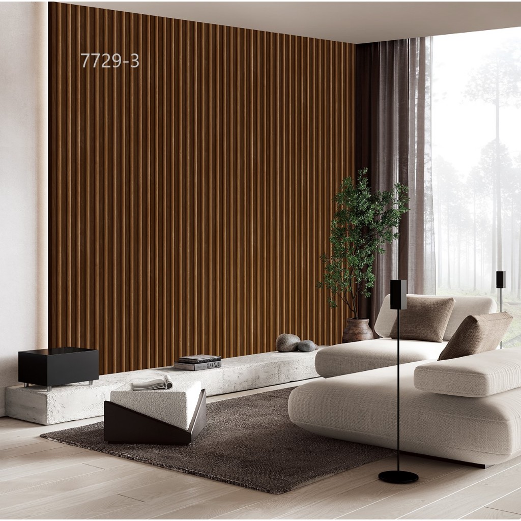 MD wallpaper วอลเปเปอร์ติดผนังชนิดทากาว ลายไม้ระแนง  หน้ากว้าง คอลเลกชัน M & G 2