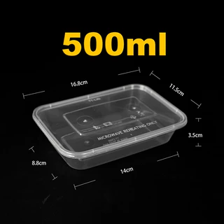 (ยกลัง)(300ชิ้น)กล่องใส่อาหารพลาสติก/500/650/750/1000ml/กล่องอาหาร รุ่น F