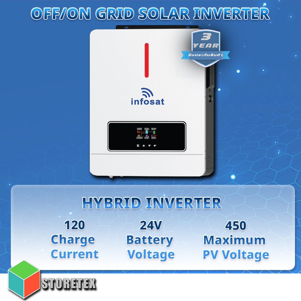 INFOSAT ON/OFF Grid Solar Hybrid Inverter 4.2 KW.