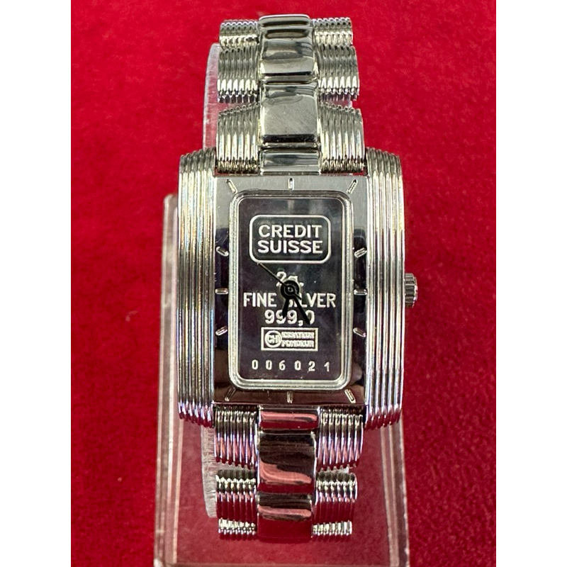 CREDIT SUISSE Quartz ตัวเรือนสแตนเลส นาฬิกาผู้หญิง มือสองของแท้