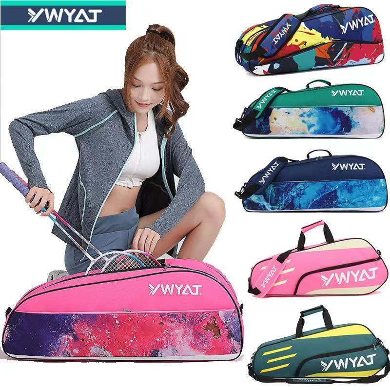 ◘ ▲⊕2023 ใหม่กระเป๋าแบดมินตันกระเป๋าสะพายไหล่เดี่ยว 3/6 แพ็คผู้ชายและผู้หญิง multi-functional ความจุขนาดใหญ่เกาหลีรุ่น p
