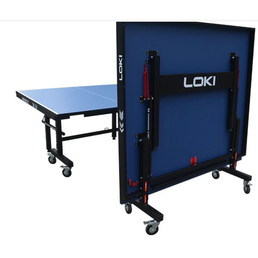 โต๊ะปิงปอง Loki 25 MM โครงเหล็ก มีราคาผ่อน แถมไม้ปิงปอง LOKI K3000 2 ไม้พร้อมเคส