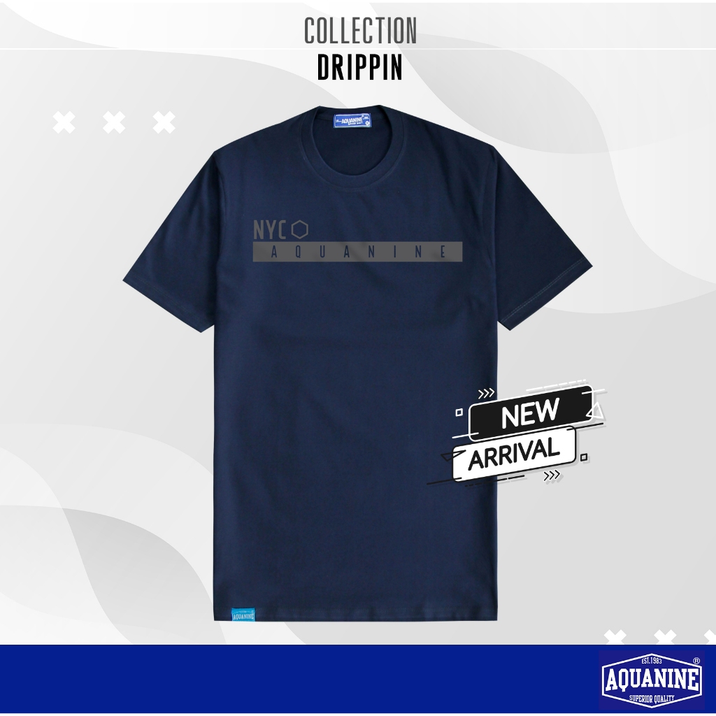 AQUANINE เสื้อยืดผู้ชาย เสื้อยืดผู้หญิง รุ่น DRIPPIN มินิมอล สตรีท ลิขสิทธิ์แท้ - รูปที่ 5