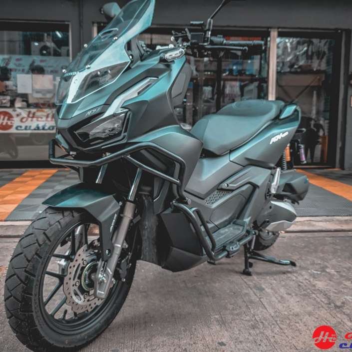 แคชบาร์ ADV160 V5 สี powder coat ติดตั้งง่าย ADV 160