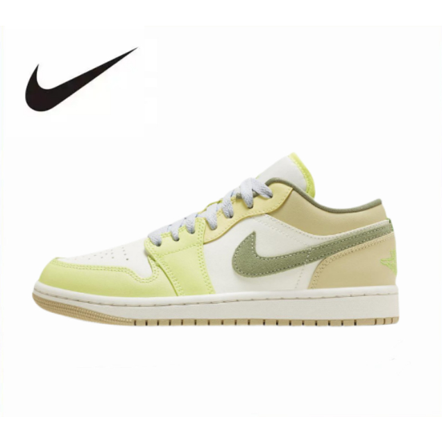 Nike Jordan Air Jordan 1 White green ของแท้ 100%