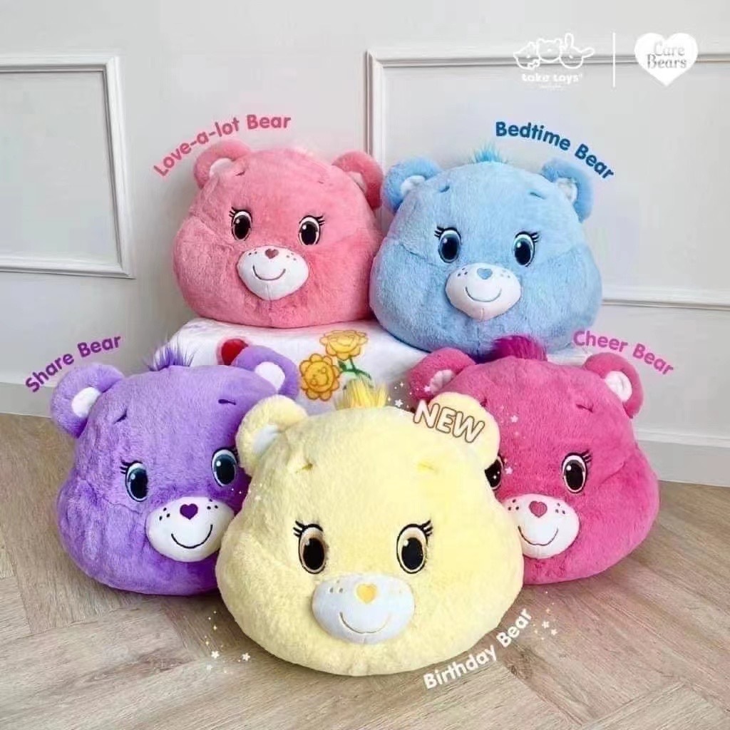 🌈พร้อมส่ง 🐻 หัวตุ๊กตา+ผ้าห่มนาโน หมอนผ้าห่ม พกพาสะดวก มีช่องใส่มือ