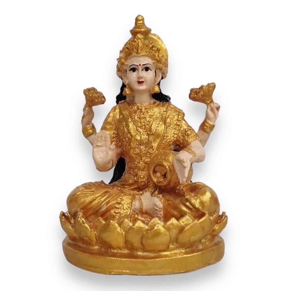 พระแม่ลักษมี กายเนื้อชุดทอง กว้าง 5นิ้ว สูง 8นิ้ว