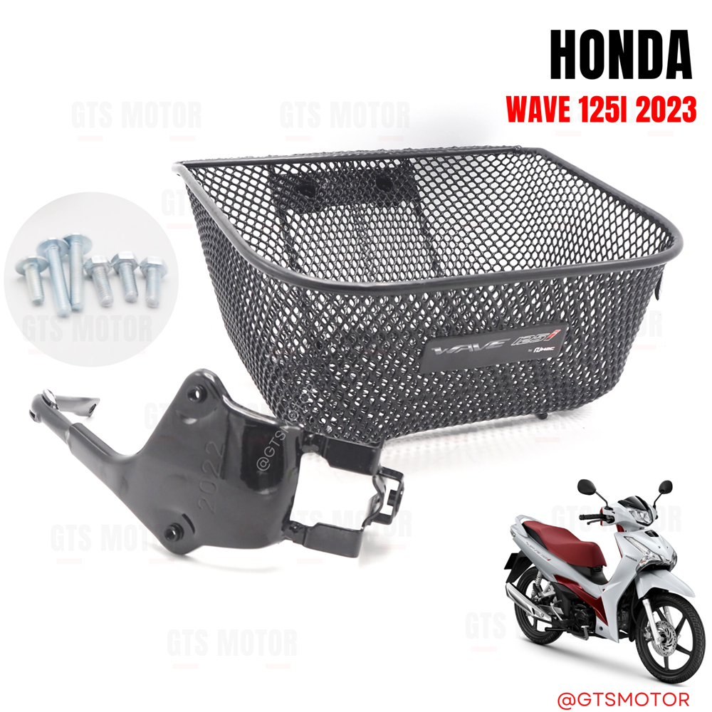 ตะกร้าหน้ารถ เวฟ 125i 2023 LED HONDA WAVE125i (รุ่นปี 23-24) แท้ศูนย์ฮอนด้า อะไหล่แท้ มาพร้อมขาจับแล