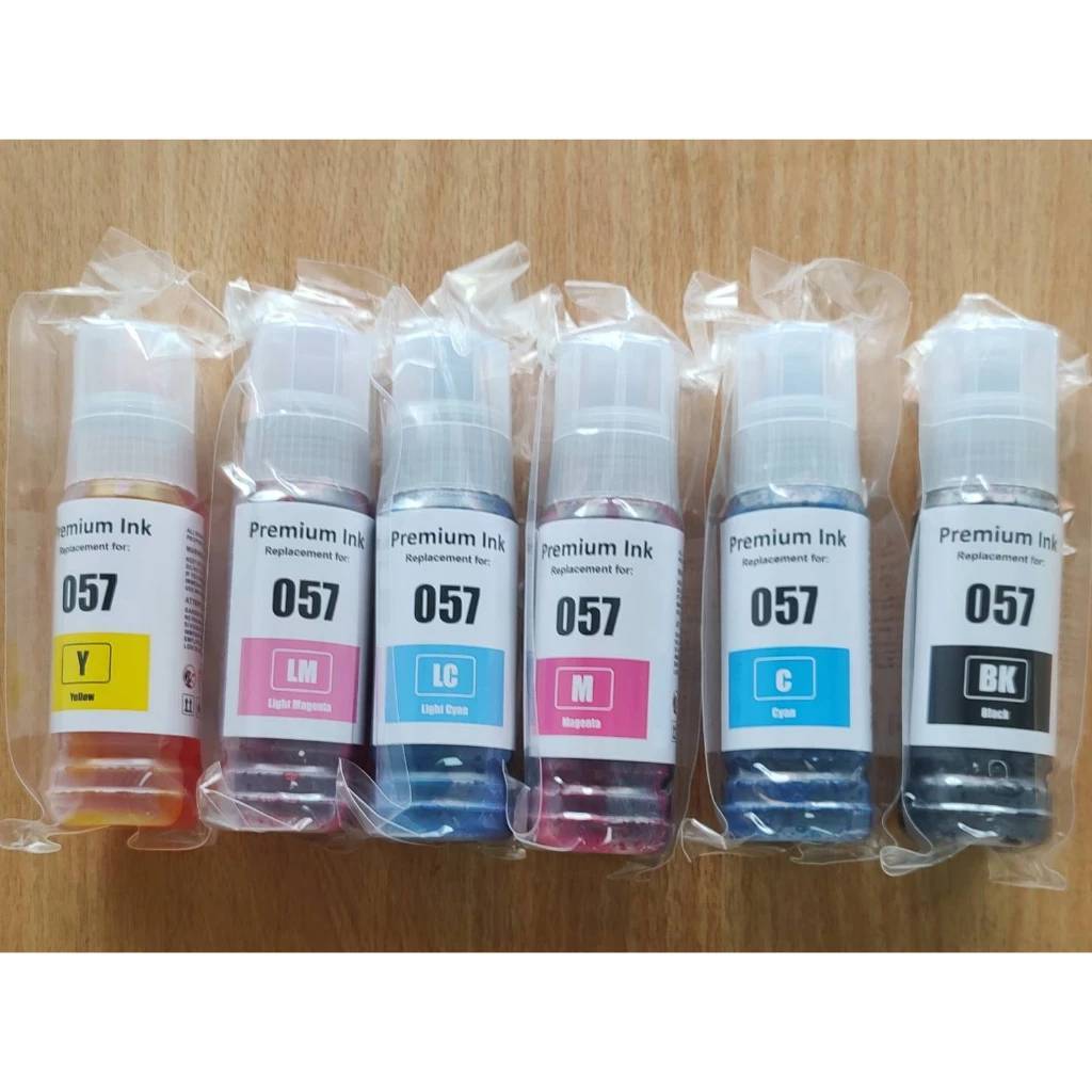 หมึกเติม EPSON พรีเมี่ยม 057 (6สี) สำหรับ พริ้นท์เตอร์ EPSON L8050/L18050 ***