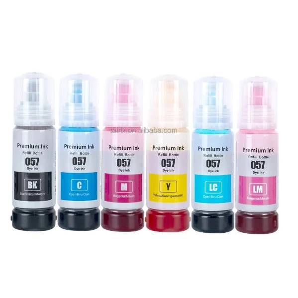 หมึกเติม EPSON พรีเมี่ยม 057 (6สี) สำหรับ พริ้นท์เตอร์ EPSON L8050/L18050 ***