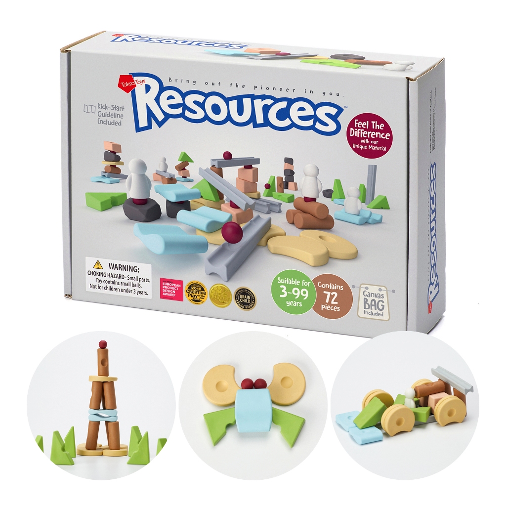 TaksaToys Resources Gift Pack 72 ชิ้น ตัวต่อฝึกสมาธิ เสริมพัฒนาการ ทักษะ STEAM / STEM