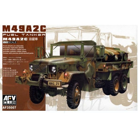 พลาสติก โมเดล ประกอบ AFV CLUB สเกล 1/35 M-49A/2C Fuel Truck (35007)