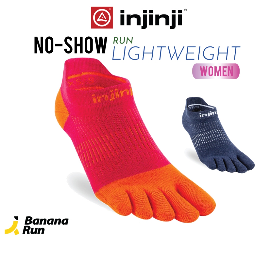 Injinji Women’s Run Lightweight No-Show ถุงเท้าแยกนิ้ว ผู้หญิง ข้อสั้น