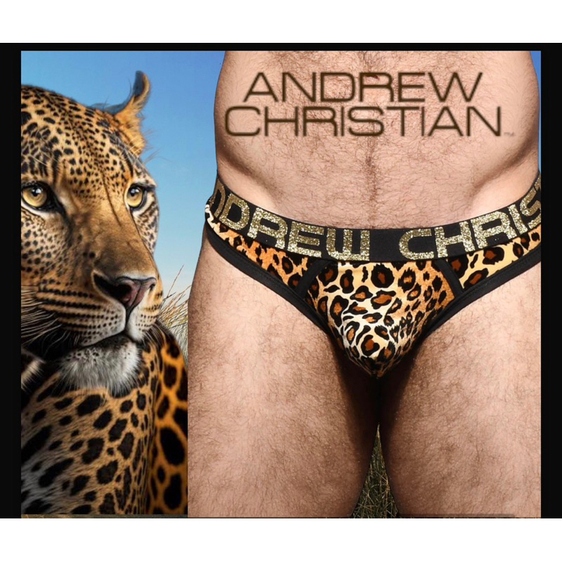 กางเกงในชาย แอนดรู ลายleopard thong size S,XS,L