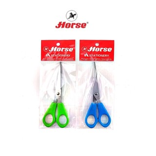 Horse ตราม้า กรรไกร สแตนเลส ขนาด 6 นิ้ว ด้ามพลาสติก แพ็คถุง …