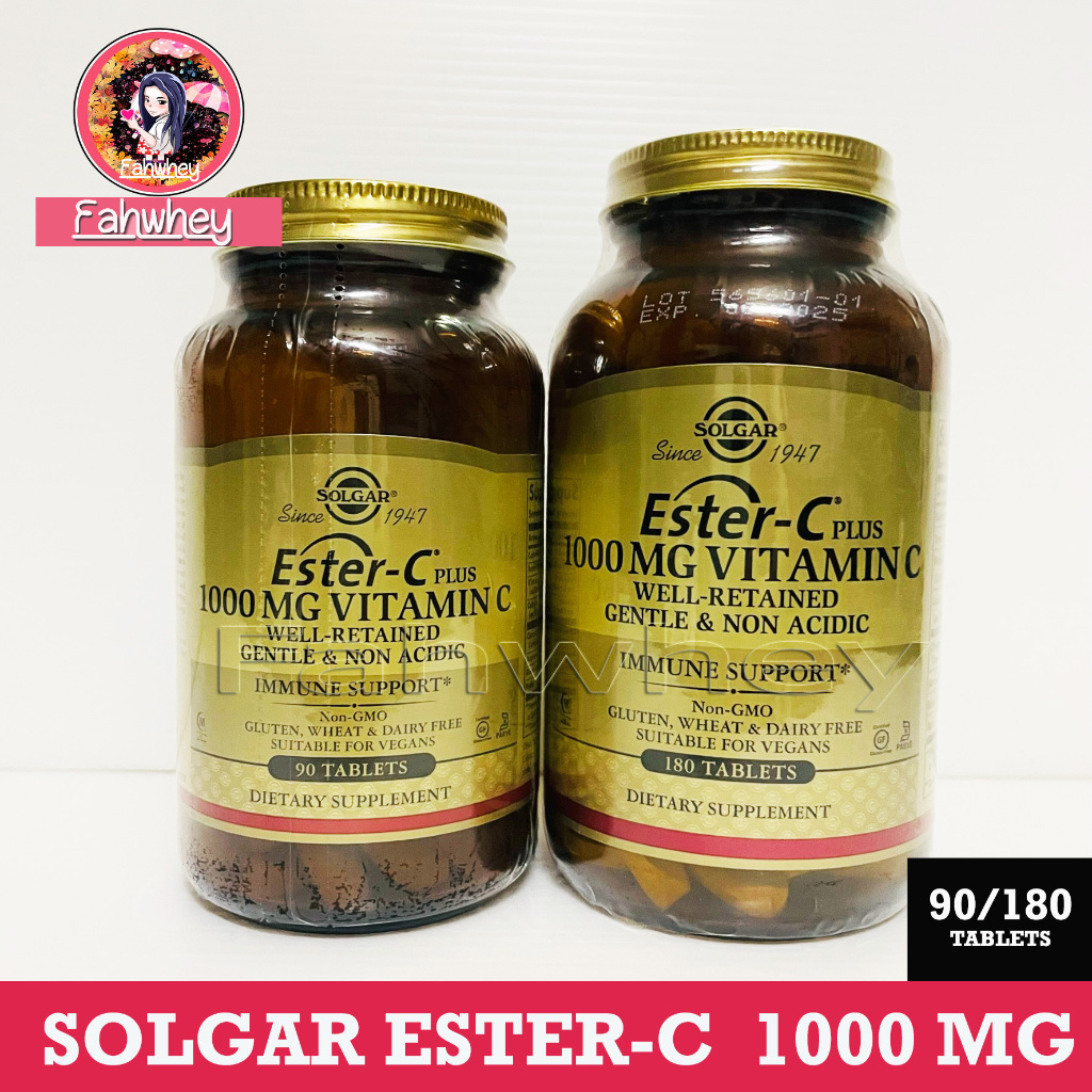 🔥Solgar Ester-C Plus Vitamin C 1000 mg 90/180 Tablets🔥(exp.03/25)