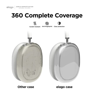 elago Hybrid Case for AirPods Max 1, 2 (เคสใส+ขอบยาง) สินค้าไม่ได้รวมหูฟัง ลิขสิทธิ์แท้จากตัวแทนจำหน่าย