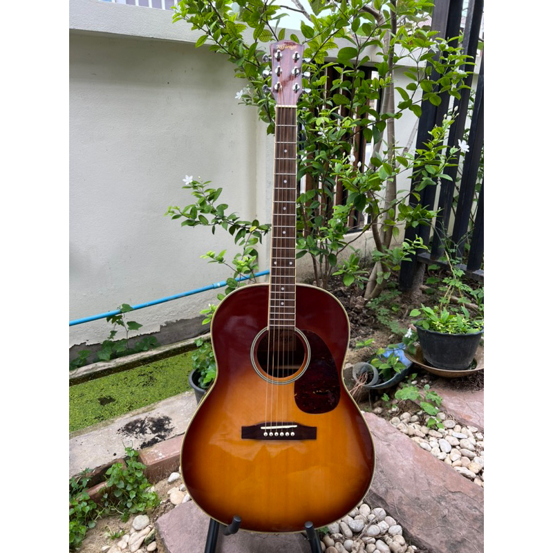 กีต้าร์โปร่ง K garage cd-j45 vs vintage ผลิตเกาหลี สภาพสวยสะสม เดิมๆ ทรงแบบ gibson j45