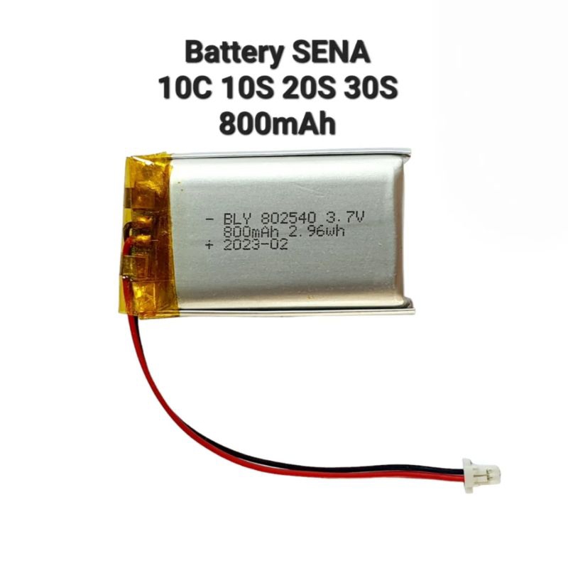 Battery Sena Suitable for Sena sena 10c 10S 20s 30S Bluetooth headset lithium battery 3.7V with plug