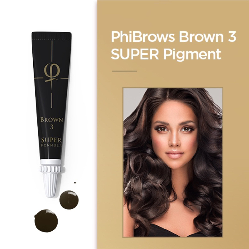 สีสักคิ้วPhibrowsเบอร์3หลอดดำ