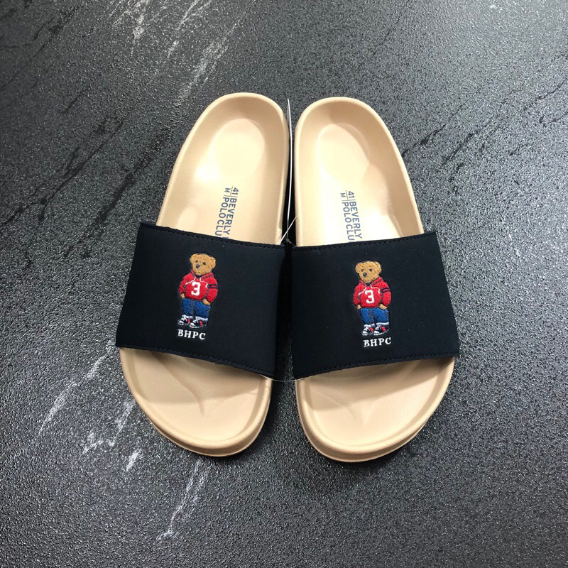 Limited  Beverly  hills polo club รองเท้าแตะแบบสวมผู้ชายรุ่นยีนส์ปรับได้และไม่ได้แท้💯ป้ายห้อยมีถุงแบร์นให้
