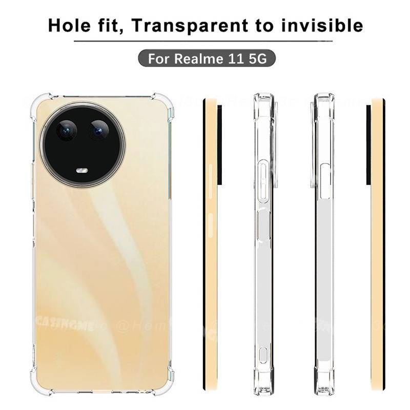 Realme 11 5G/Realme 11X 5Gตรงรุ่น(พร้อมส่งในไทย)เคสTPUใสกันกระแทกแบบคลุมกล้องRealme11Pro 5G/Realme 11Pro Plus 5G