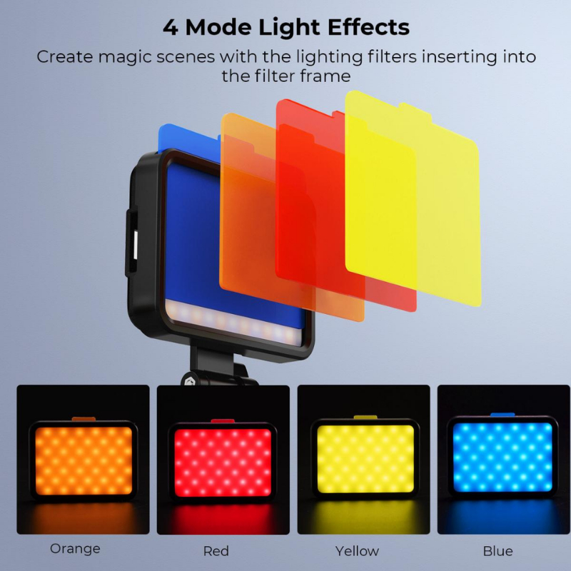 K&F Portable LED Video Light Suitable for Selfie, Vlog, Video (KF34.034)